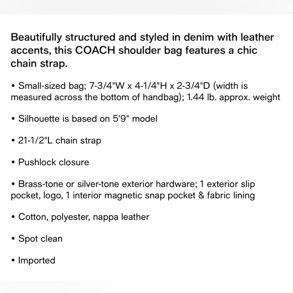 Coach Blue Quilted Tabby Crossbody Bag - Picture 14 of 14